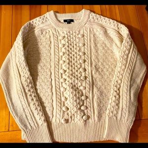 J.Crew Cable-knit Crewneck